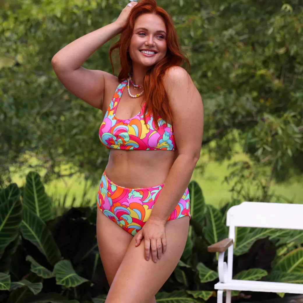 Full Coverage<Kulani Kinis High Waist Panel Bikini Bottom – Juicy Fruit New Arrivals