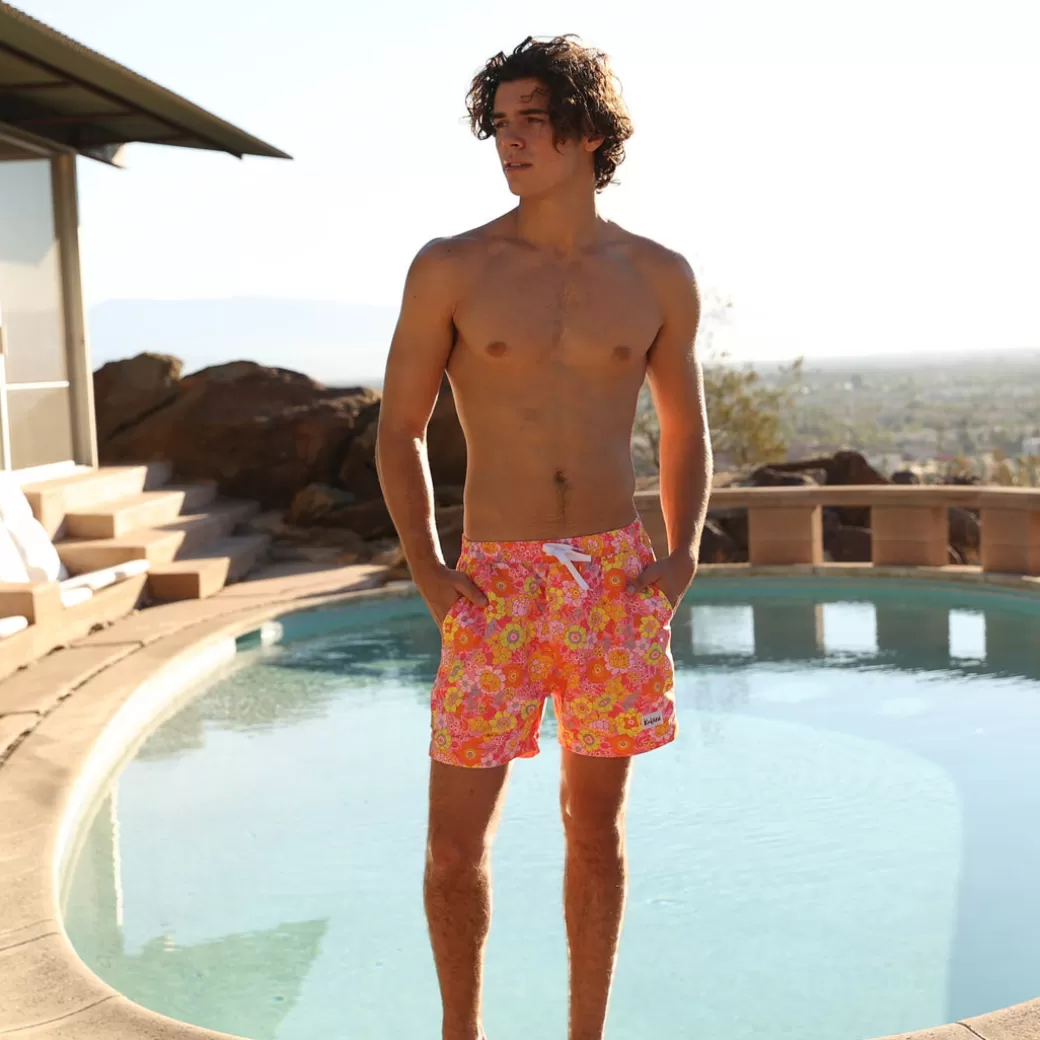 Shop Buckle Up Buttercup<Kulani Kinis Men'S Swim Trunks – Sunny Sangria New Arrivals