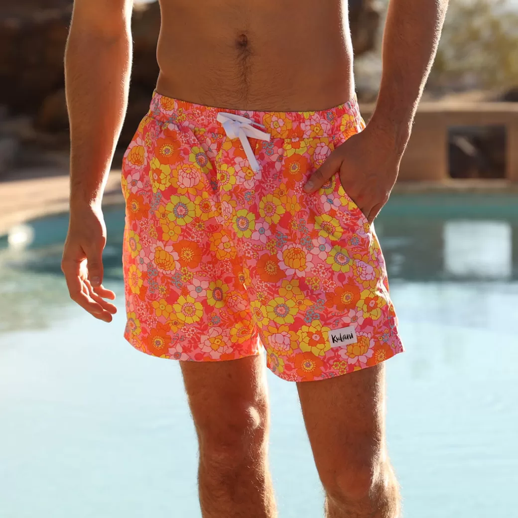 Shop Buckle Up Buttercup<Kulani Kinis Men'S Swim Trunks – Sunny Sangria New Arrivals