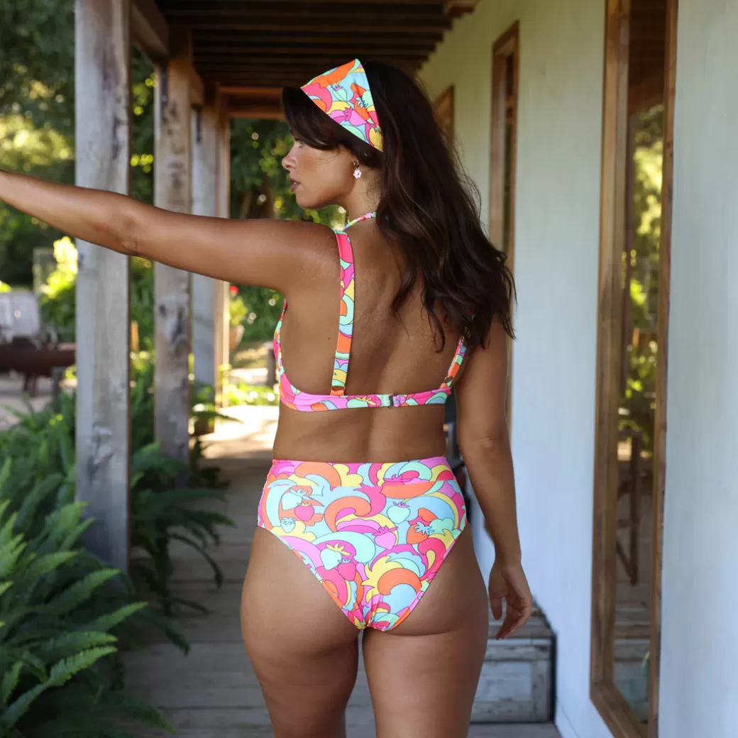 Cheeky Styles<Kulani Kinis New Arrivals High Hip Cheeky Bikini Bottom – Juicy Fruit