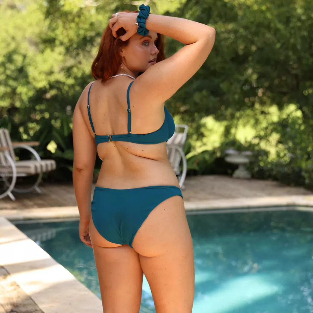 Full Coverage<Kulani Kinis New Arrivals Minimal Full Coverage Bikini Bottom – Cactus Ribbed