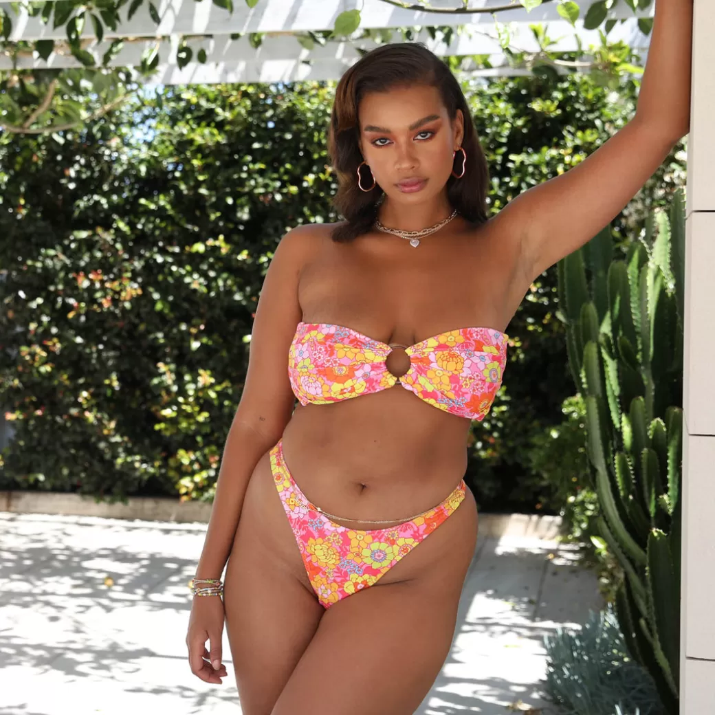 Strapless Bandeaus<Kulani Kinis Strapless Bandeau Bikini Top – Sunny Sangria New Arrivals