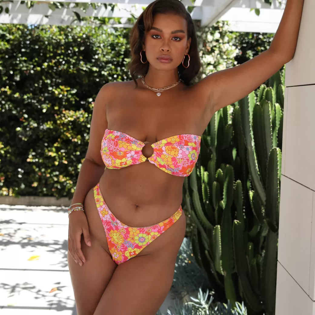 Strapless Bandeaus<Kulani Kinis Strapless Bandeau Bikini Top – Sunny Sangria New Arrivals
